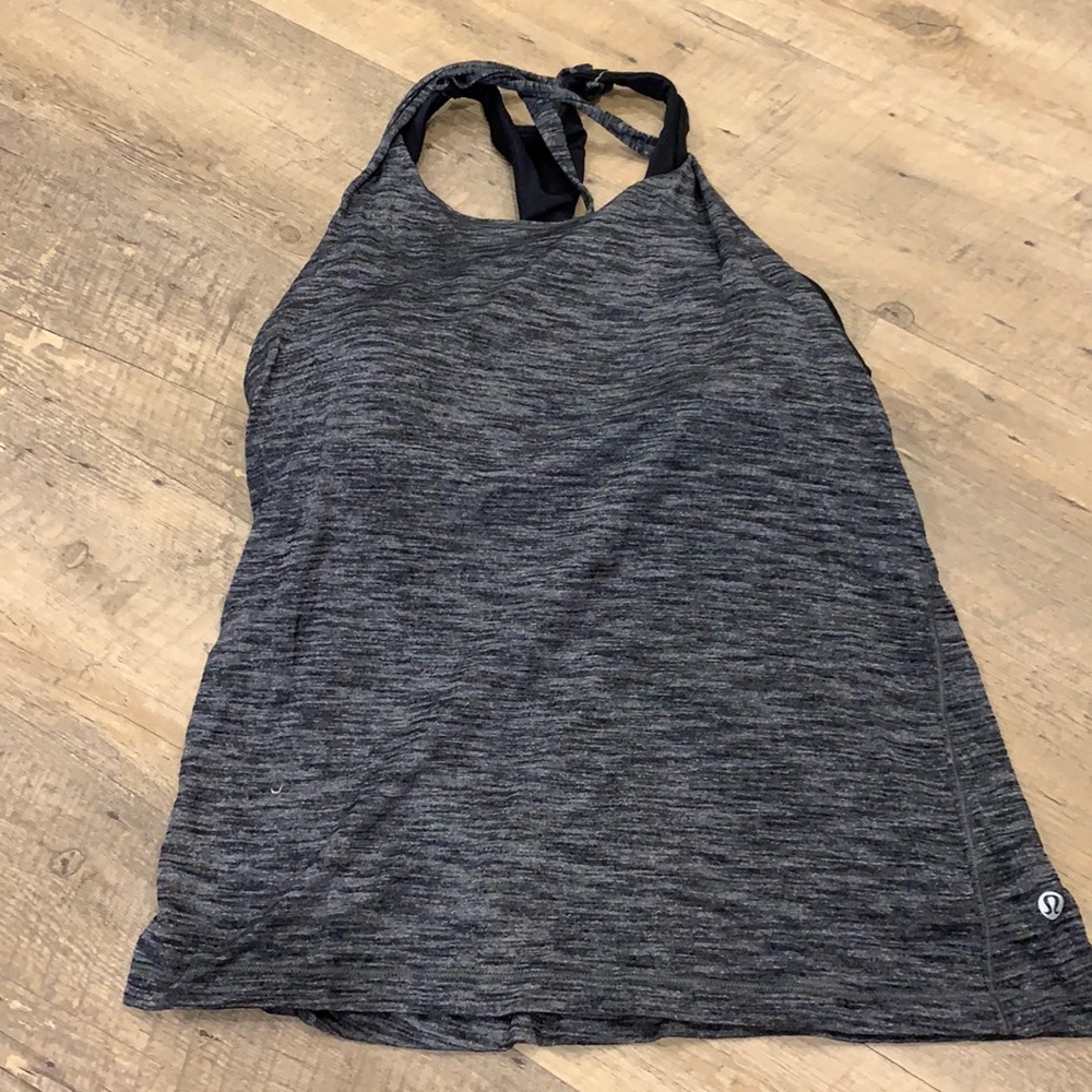 Grey lululemon tank top